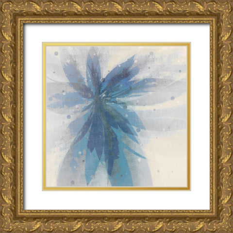 Glamour Indigo 1 Gold Ornate Wood Framed Art Print with Double Matting by Allen, Kimberly