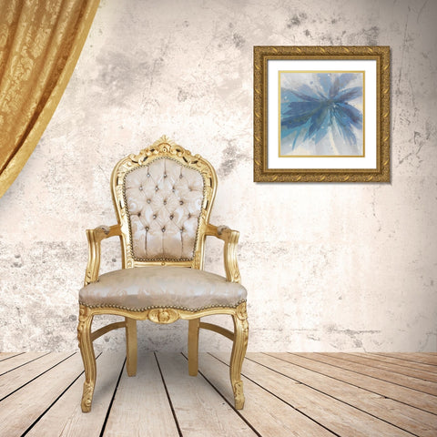 Glamour Indigo 2 Gold Ornate Wood Framed Art Print with Double Matting by Allen, Kimberly