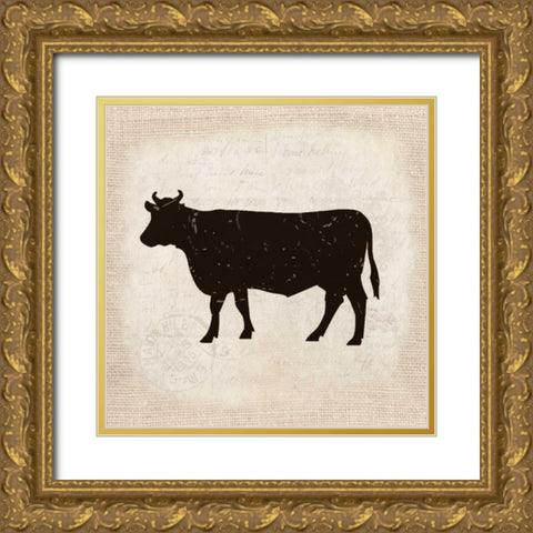 Country Day 1 Gold Ornate Wood Framed Art Print with Double Matting by Allen, Kimberly