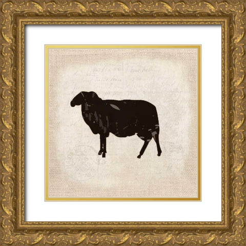 Country Day 2 Gold Ornate Wood Framed Art Print with Double Matting by Allen, Kimberly