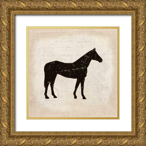 Country Day 4 Gold Ornate Wood Framed Art Print with Double Matting by Allen, Kimberly