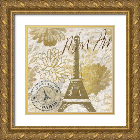 Mon Amour C Gold Ornate Wood Framed Art Print with Double Matting by Allen, Kimberly