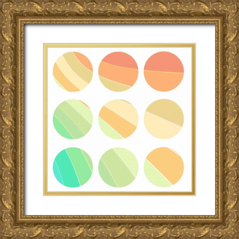 In Color 2 Gold Ornate Wood Framed Art Print with Double Matting by Allen, Kimberly