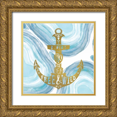 I Am 1 Gold Ornate Wood Framed Art Print with Double Matting by Allen, Kimberly