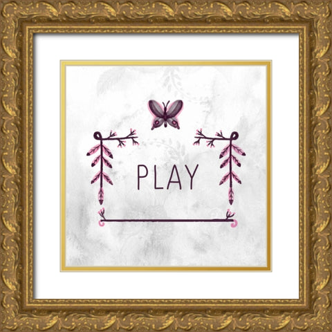 My Girl 3 Gold Ornate Wood Framed Art Print with Double Matting by Allen, Kimberly