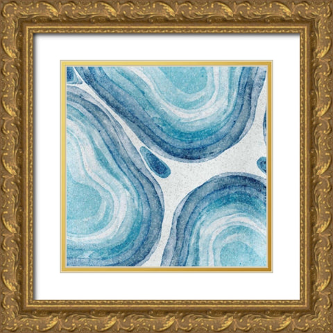 Agate 1 Gold Ornate Wood Framed Art Print with Double Matting by Allen, Kimberly