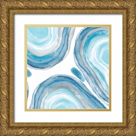 Agate 2 Gold Ornate Wood Framed Art Print with Double Matting by Allen, Kimberly