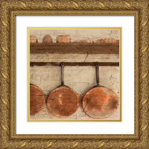 Copper B Gold Ornate Wood Framed Art Print with Double Matting by Allen, Kimberly