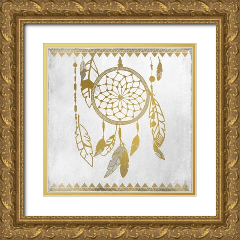 Dreamcatcher 1 Gold Ornate Wood Framed Art Print with Double Matting by Allen, Kimberly