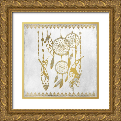 Dreamcatcher 3 Gold Ornate Wood Framed Art Print with Double Matting by Allen, Kimberly