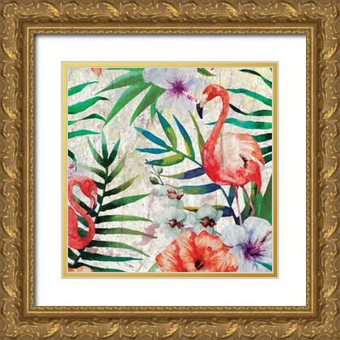Tropical Life 2 Gold Ornate Wood Framed Art Print with Double Matting by Allen, Kimberly