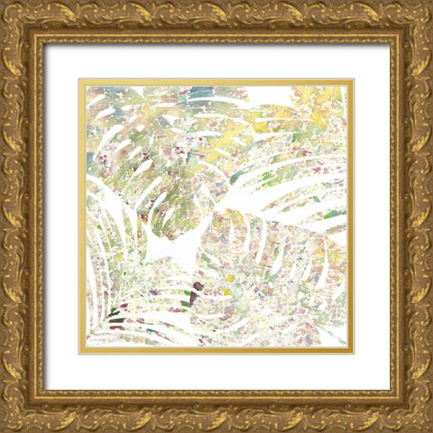 Tropical Splatter 1 Gold Ornate Wood Framed Art Print with Double Matting by Allen, Kimberly