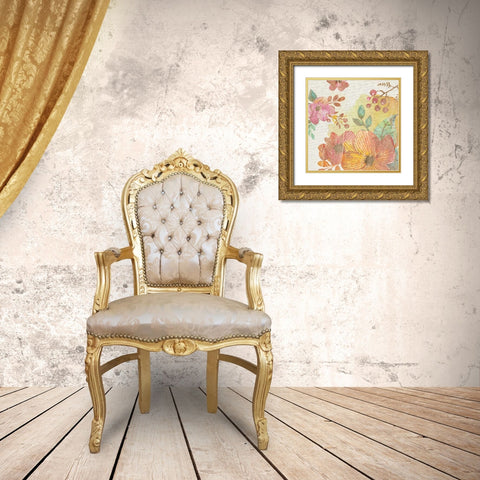 Springtime 2 Gold Ornate Wood Framed Art Print with Double Matting by Allen, Kimberly