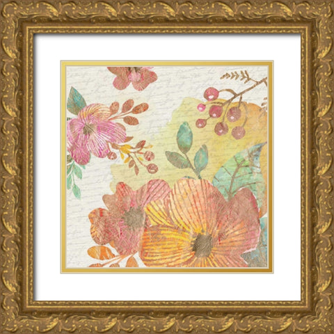 Springtime 2 Gold Ornate Wood Framed Art Print with Double Matting by Allen, Kimberly