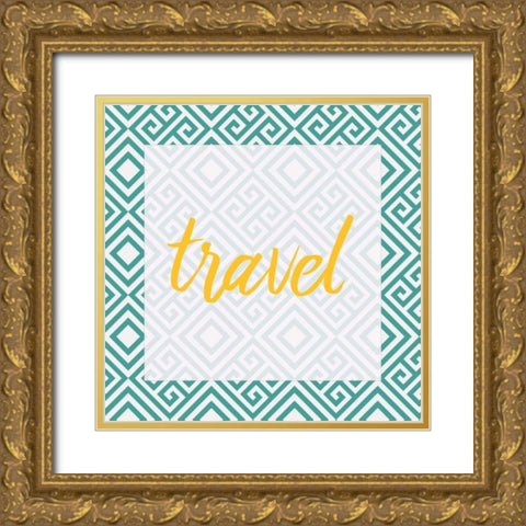 Escape 1 Gold Ornate Wood Framed Art Print with Double Matting by Allen, Kimberly