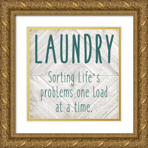 Sorting Lifes Problems Gold Ornate Wood Framed Art Print with Double Matting by Allen, Kimberly