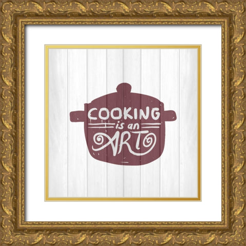 Kitchen Life 3 Gold Ornate Wood Framed Art Print with Double Matting by Allen, Kimberly