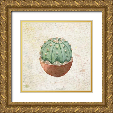 Desert Life 1 Gold Ornate Wood Framed Art Print with Double Matting by Allen, Kimberly