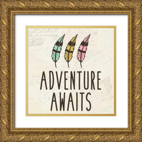 Explore 2 Gold Ornate Wood Framed Art Print with Double Matting by Allen, Kimberly