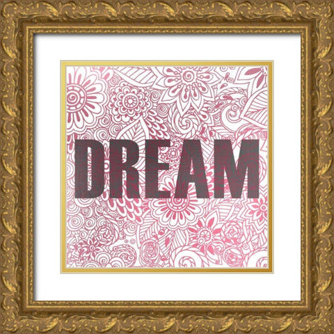 Pink Dream Gold Ornate Wood Framed Art Print with Double Matting by Allen, Kimberly