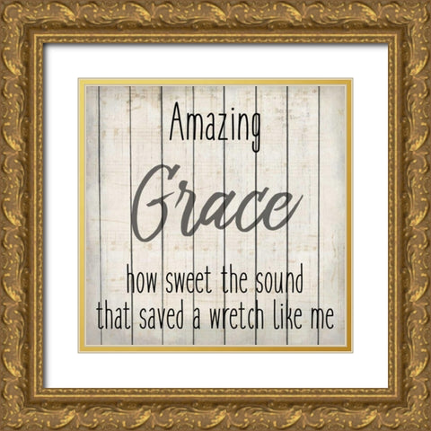 Amazing Grace 1 Gold Ornate Wood Framed Art Print with Double Matting by Allen, Kimberly