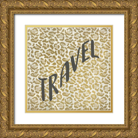 On Safari 2 Gold Ornate Wood Framed Art Print with Double Matting by Allen, Kimberly