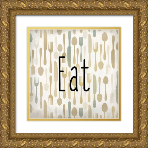 Eat Pray Love 1 Gold Ornate Wood Framed Art Print with Double Matting by Allen, Kimberly