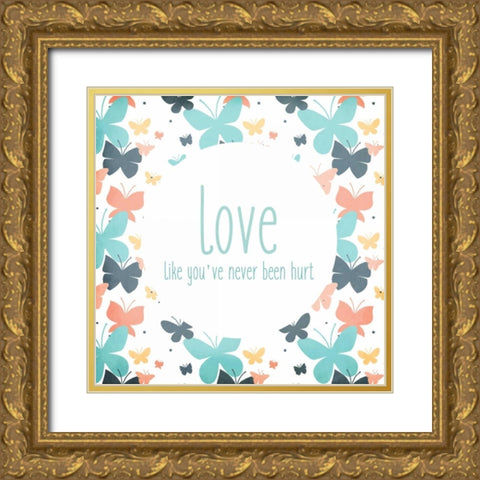 Be You 3 Gold Ornate Wood Framed Art Print with Double Matting by Allen, Kimberly