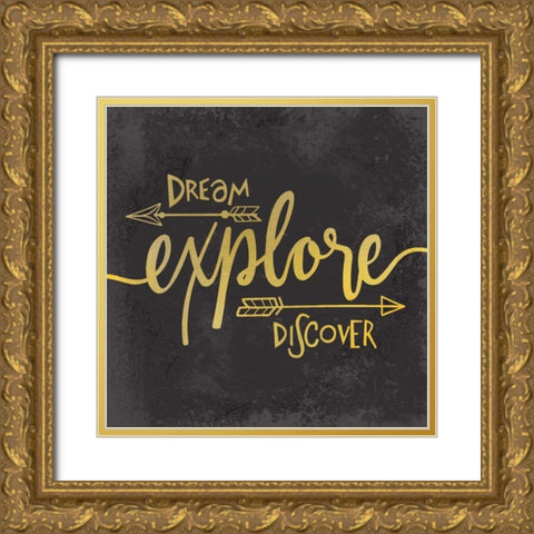 Adventure Awaits 3 Gold Ornate Wood Framed Art Print with Double Matting by Allen, Kimberly