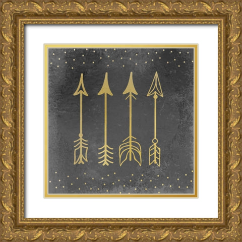 Adventure Awaits 4 Gold Ornate Wood Framed Art Print with Double Matting by Allen, Kimberly