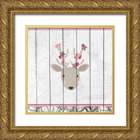 Forest Walk 3 Gold Ornate Wood Framed Art Print with Double Matting by Allen, Kimberly