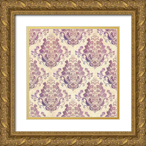In Purple Gold Ornate Wood Framed Art Print with Double Matting by Allen, Kimberly