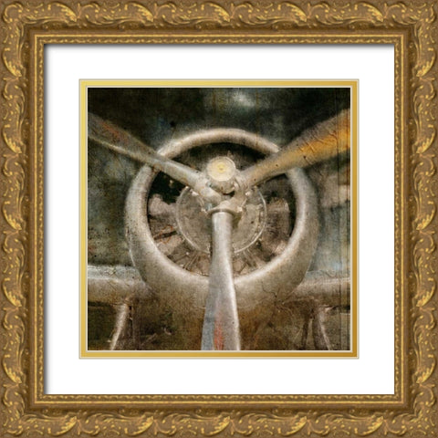 Propeller Gold Ornate Wood Framed Art Print with Double Matting by Allen, Kimberly