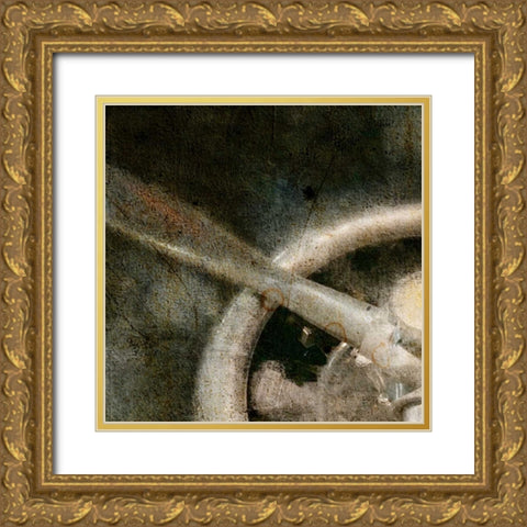 Propeller A - top left Gold Ornate Wood Framed Art Print with Double Matting by Allen, Kimberly