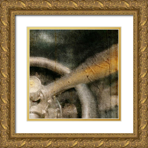 Propeller B - top right Gold Ornate Wood Framed Art Print with Double Matting by Allen, Kimberly