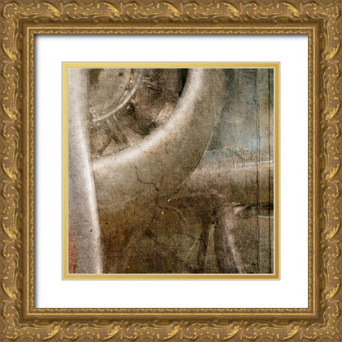 Propeller D - bottom right Gold Ornate Wood Framed Art Print with Double Matting by Allen, Kimberly