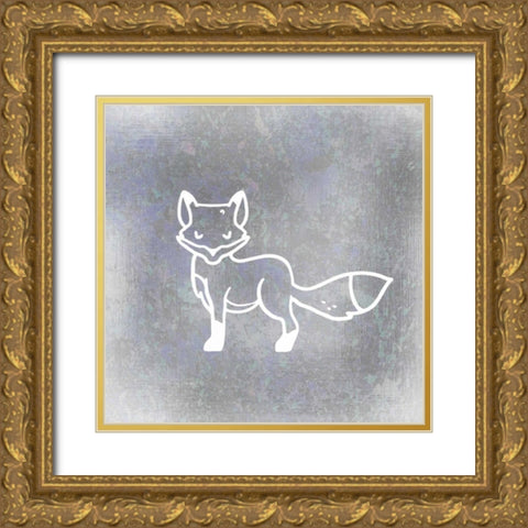 Silver Forest 2 Gold Ornate Wood Framed Art Print with Double Matting by Allen, Kimberly