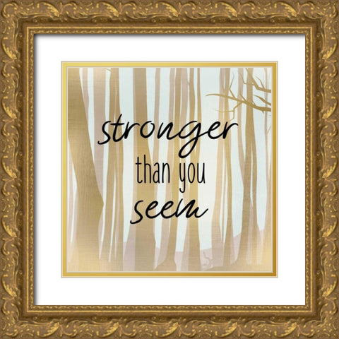 Brave 2 Gold Ornate Wood Framed Art Print with Double Matting by Allen, Kimberly