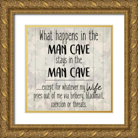 What Happens Gold Ornate Wood Framed Art Print with Double Matting by Allen, Kimberly