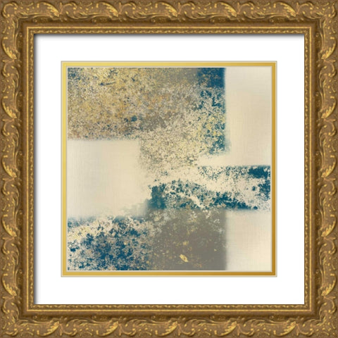 Blocking Gold 1 Gold Ornate Wood Framed Art Print with Double Matting by Allen, Kimberly