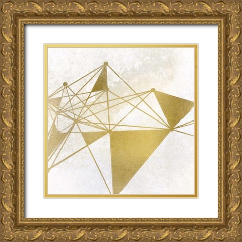 Shaping 2 Gold Ornate Wood Framed Art Print with Double Matting by Allen, Kimberly