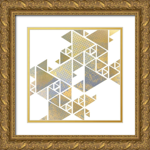 Triangle Gold 1 Gold Ornate Wood Framed Art Print with Double Matting by Allen, Kimberly