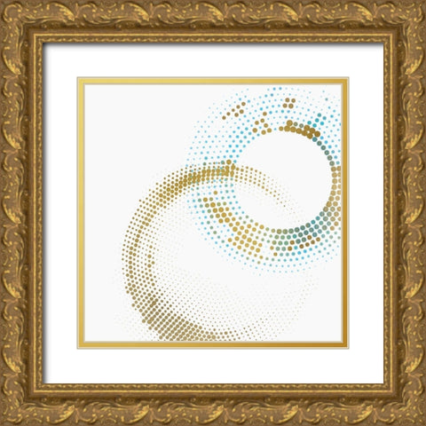 Circle Point 2 Gold Ornate Wood Framed Art Print with Double Matting by Kimberly, Allen