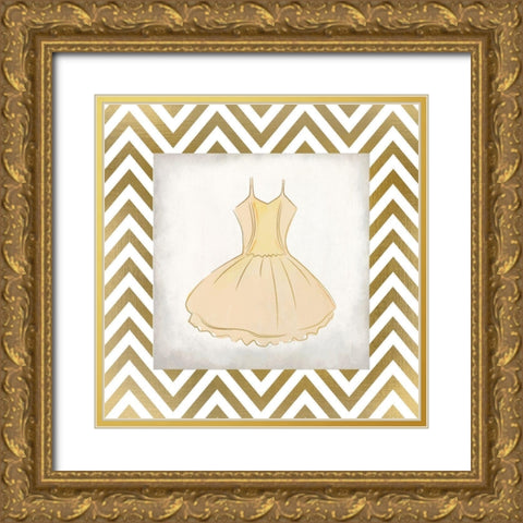 Little Dancer 3 Gold Ornate Wood Framed Art Print with Double Matting by Kimberly, Allen