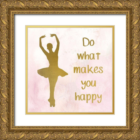 Be You 1 Gold Ornate Wood Framed Art Print with Double Matting by Kimberly, Allen