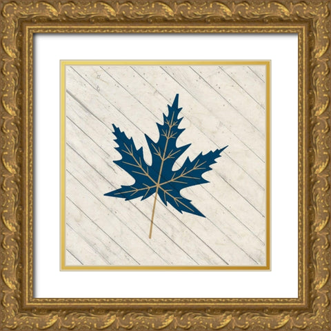 Autumn Falls 3 Gold Ornate Wood Framed Art Print with Double Matting by Kimberly, Allen