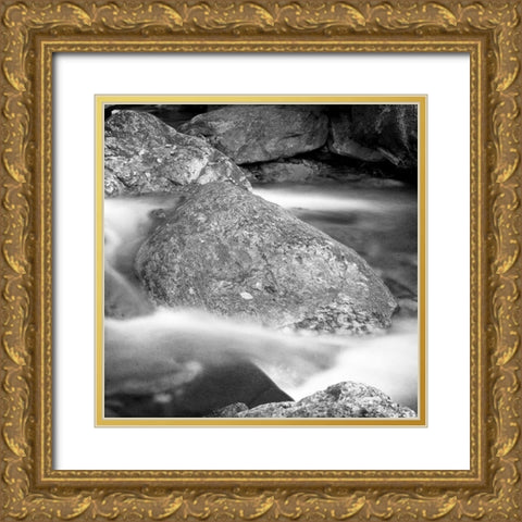 Over the Rocks 1 Gold Ornate Wood Framed Art Print with Double Matting by Kimberly, Allen