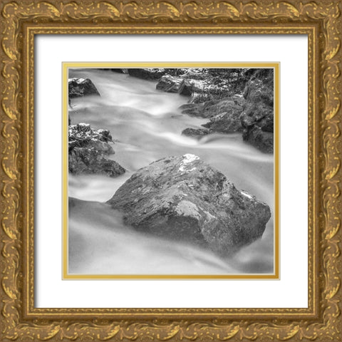 Over the rocks 2 Gold Ornate Wood Framed Art Print with Double Matting by Kimberly, Allen