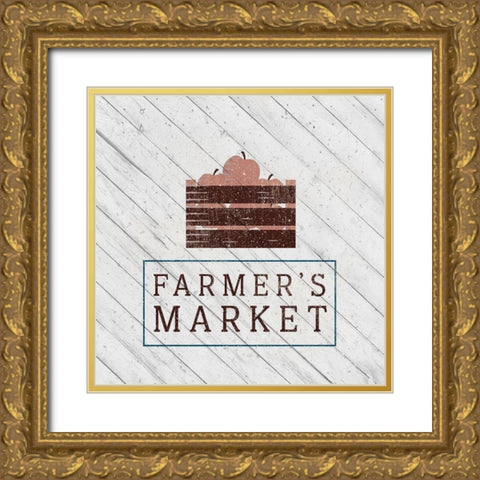 Farmers 1 Gold Ornate Wood Framed Art Print with Double Matting by Kimberly, Allen