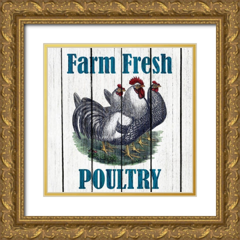 Farm Fresh 2 Gold Ornate Wood Framed Art Print with Double Matting by Kimberly, Allen
